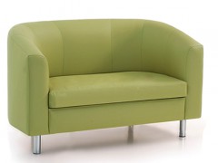 Двухместный зеленый диван МИШЕЛЬ