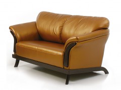 Двухместный коричневый диван АВРОРА
